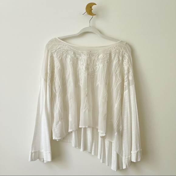 FREE PEOPLE Embroidered Long Sleeve Top - Picture 2 of 8